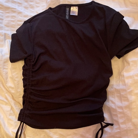 Ribbed shirt with side ties - Picture 1 of 1